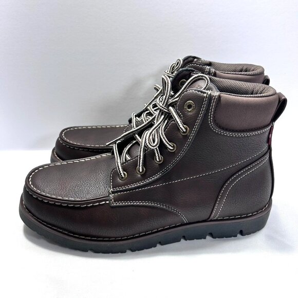 Levi's Men's Dean Boots Cushion Insole Rubber Outsole Brown US 9.5M - No Box - Picture 6 of 10
